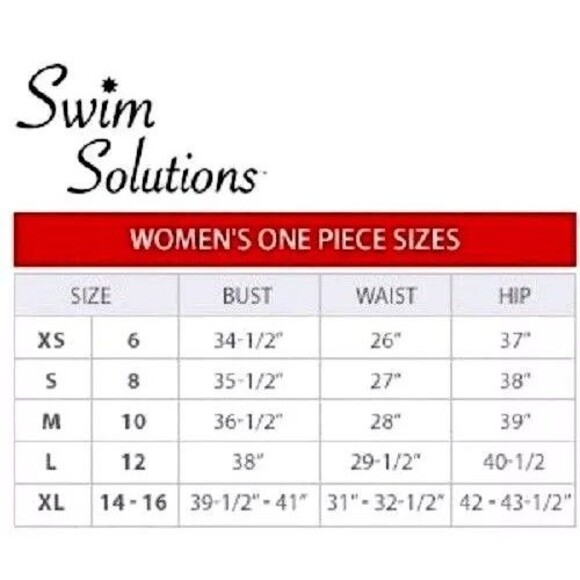 Swim Solutions Size 16 Ruched Tummy Control 1PC Swimsuit Black Gray Polka Dot - Picture 3 of 3